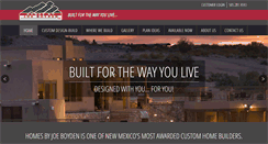 Desktop Screenshot of homesbyjoeboyden.com